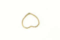 10K Yellow Gold Diamond Encrusted Heart Love Symbol Pendant