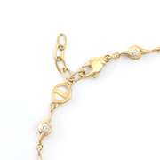 Plated 18KT Yellow Gold Diamond Bracelet