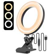6.3 inch Ring Light 3 Light Modes Stepless Adjustable
