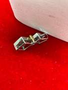 14K WHITE ND YELLOW GOLD DIAMOND PENDANT
