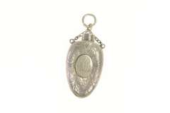 Sterling Silver Victorian 1916 M M B Monogram Teething Pendant