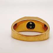14kt Gold & Diamond Mens Ring