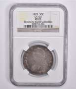 VF25 1825 Capped Bust Half Dollar O-103 Skidaway Island Collection NGC