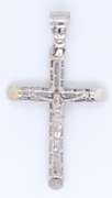 Fantastic White Gold Cross Pendant