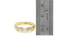 14K Yellow Gold 0.82 Ctw Diamond Baguette Engagement Bridal Ring