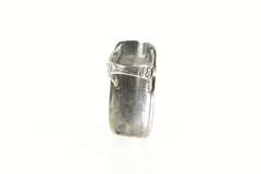 Sterling Silver Native American Royston Turquoise Squared Ring