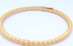 Van Cleef Perlee Pearls of Gold Bracelet in 18kt Yellow Gold