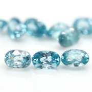 Brilliant 8.71ct Swiss blue Zircon set
