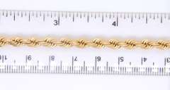 Popular Yellow Gold Rope Chain Necklace