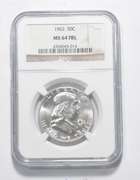 MS64 FBL 1962 Franklin Half Dollar - Graded NGC
