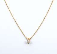 14kt Yellow Gold & Diamond Pendant Necklace