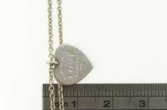 Sterling Silver Tiffany & Co Love Heart Key Layered Chain Bracelet