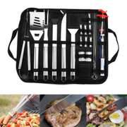 25Pc Stainless Steel BBQ Tools Set Barbecue Accessories