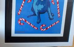 Very collectable hand signed George Rodrigue, Candy Canes , Sweet Like You