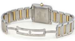 Cartier Tank Francaise 2302 Two Tone White Dial Ladies Watch
