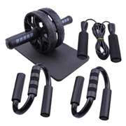 5PCS/set AB Wheel Roller Kit Abdominal Muscle Fitness