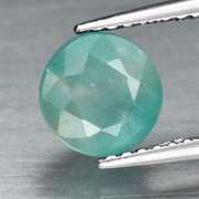 Glowing blue green 1.44ct unheated Emerald