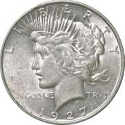 1927-D Peace Silver Dollar