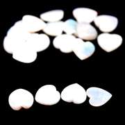 Unheated! 7.42ct heart cut Ethiopian opal set