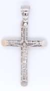 Fantastic White Gold Cross Pendant