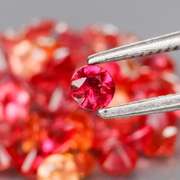 Glittering 45 piece 3.24ct fancy color Sapphire set