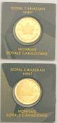 Two one gram gold bars