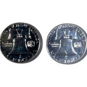 2 1961 Cameo Proof Franklin Halves