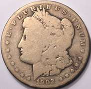 1902-S Morgan Silver Dollar Better Date! Circulated.