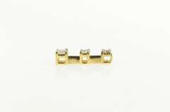 14K Yellow Gold 0.50 Ctw Tiered Diamond Journey Drop Pendant