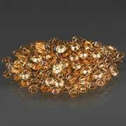 Fantastic 3.06ct diamond cut yellow Sapphire set