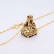 Antique Mini Watch fob Charm in Yellow gold