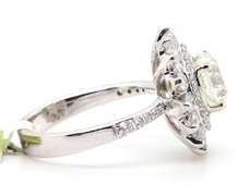 New 3.48ctw Round Diamond Double Frame Engagement Ring in 14K
