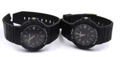 Group of 8 Amitron Sport Black Date Watches