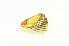 18K Yellow Gold 2.75 Ctw Natural Sapphire Diamond Halo Artisan Ring