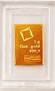 one gram gold bar