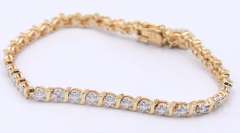 Group Lot of 2 Vintage 925 Sterling Silver Bracelets