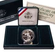1996 Community Service Proof Silver Dollar OGP