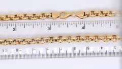 Elegant 18kt Yellow Gold Polo Link Chain Necklace
