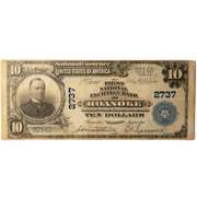 $10 First National Exchange Bank Roanoke VA Note 1902 Series National Note
