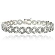 Diamonds Heart Link Bracelet