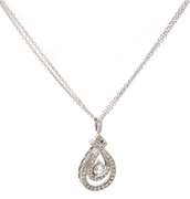 Eyecatching White Gold 1.25ct Diamond Pendant on Chain