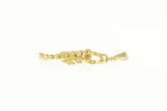 14K Yellow Gold 3D Articulated Scorpion Scorpio Astrology Pendant