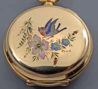 Extraordinary 1895 Elgin Women's 14K YG Pocket Watch