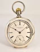 Model 1 Rockwell 1878 Pocket Watch in Coin Silver