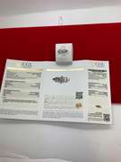 CERTIFIED LADIED PLATINUM AND DIAMOND ENGAGEMENT RING