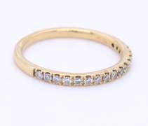 Brilliant Rose Gold Lab Grown Diamond with Yellow Gold Diamond Wedding Set