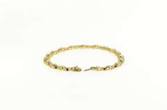 14K Yellow Gold 1.00 Ctw Diamond Classic Ornate Tennis Bracelet