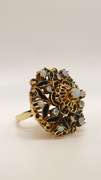 Vintage 14kt Yellow Gold & Opal Cocktail Ring