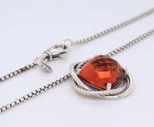 David Yurman Infinity Citrine Pendant on Chain