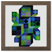 Tridim - B de la serie Hommage A L'Hexagone by Vasarely (1908-1997)